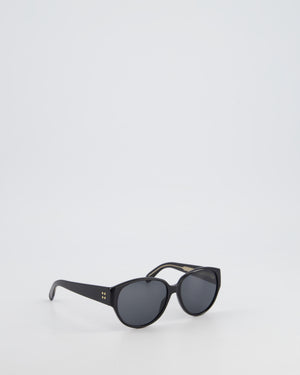 Givenchy Black Round Frame Sunglasses with Givenchy Logo