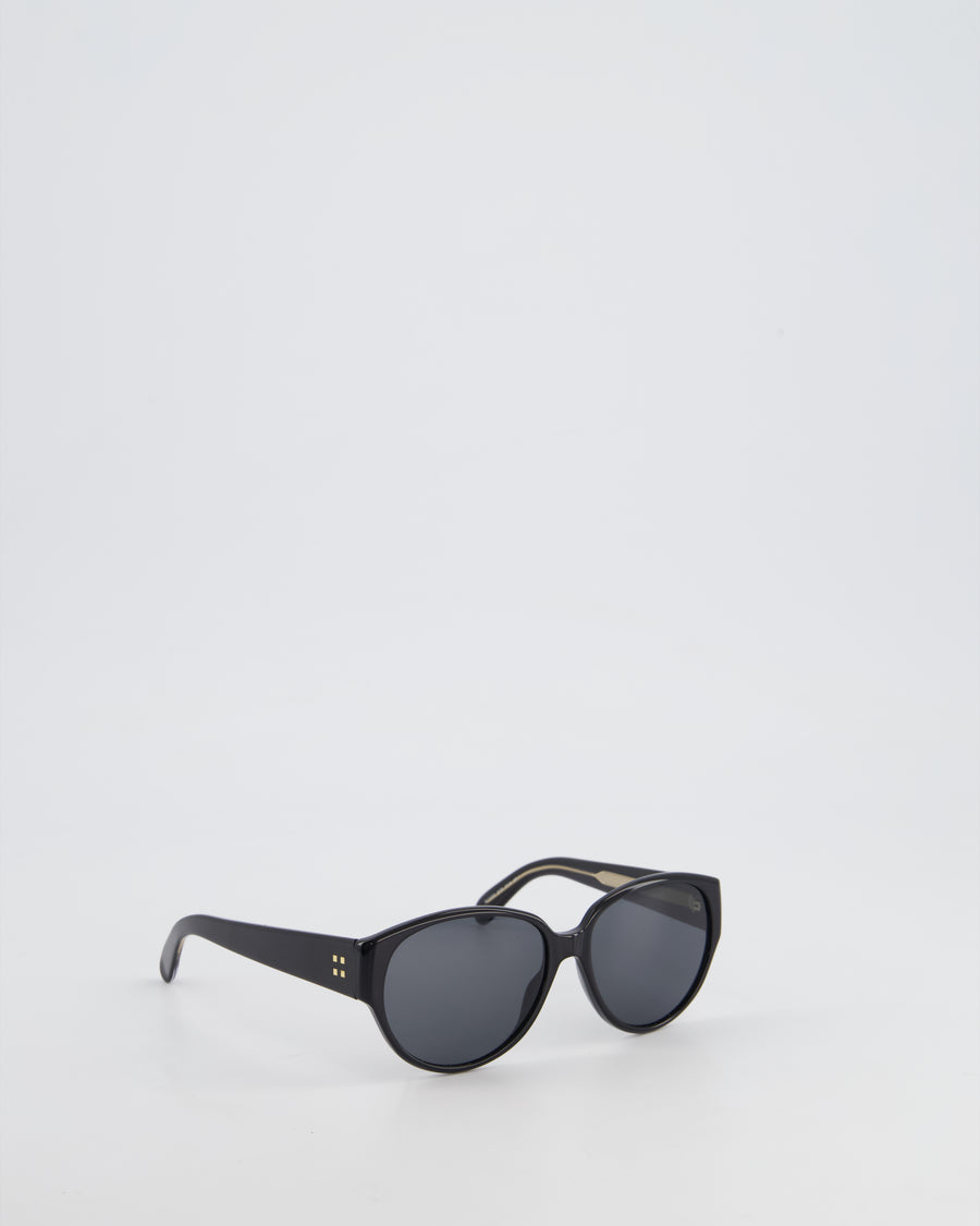 Givenchy Black Round Frame Sunglasses with Givenchy Logo