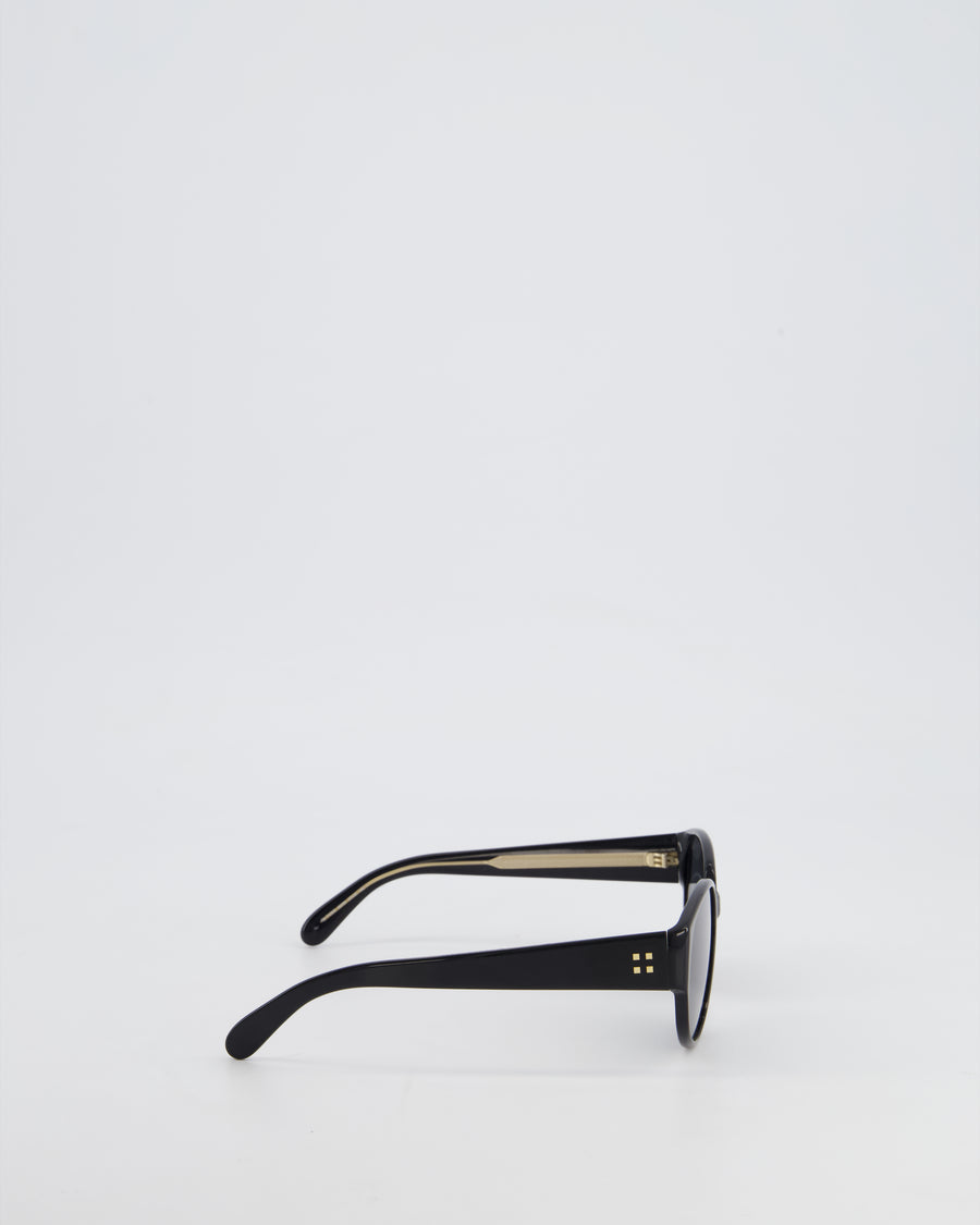 Givenchy Black Round Frame Sunglasses with Givenchy Logo