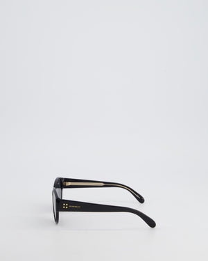 Givenchy Black Round Frame Sunglasses with Givenchy Logo