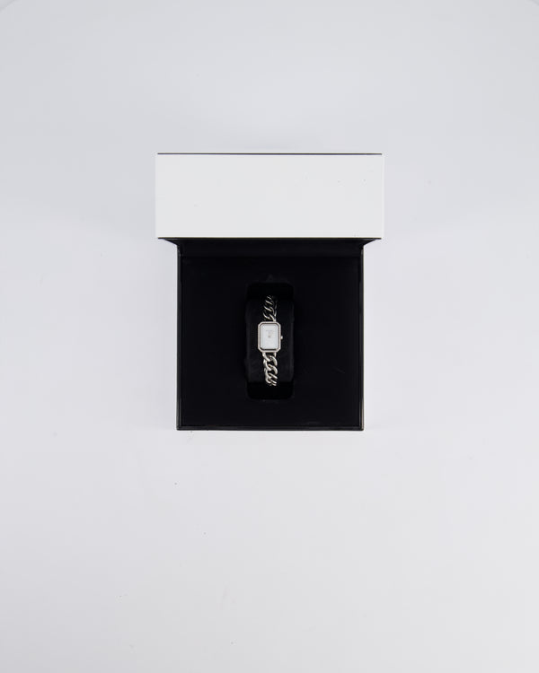 Chanel Stainless Steel Premiere H3253 Diamond and Mother of Pearl 26mm Quartz Watch