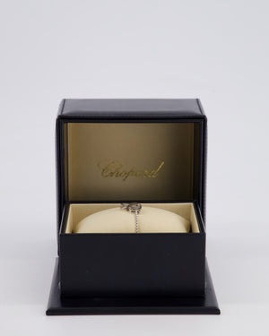 *HOT* Chopard Happy Diamonds 18K White Gold Rabbit Bracelet with 1 Floating Diamond