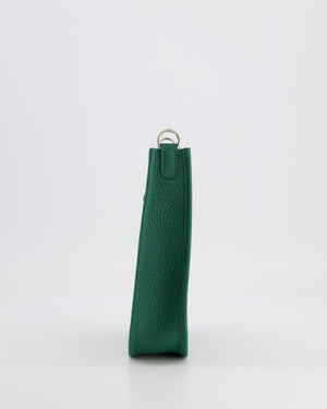 Hermès Mini Evelyne 16 Bag in Vert Moyen Clemence Leather with Palladium Hardware