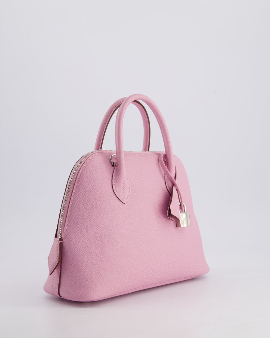 *RARE COLOUR* Hermès Bolide 25cm Bag in Mauve Sylvestre Epsom Leather with Palladium Hardware