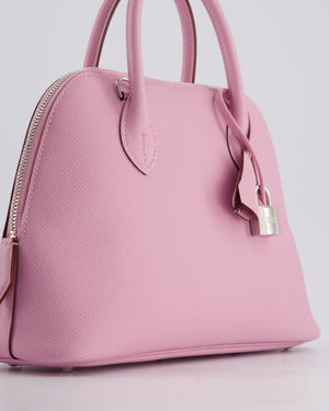 *RARE COLOUR* Hermès Bolide 25cm Bag in Mauve Sylvestre Epsom Leather with Palladium Hardware