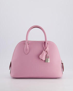 *RARE COLOUR* Hermès Bolide 25cm Bag in Mauve Sylvestre Epsom Leather with Palladium Hardware