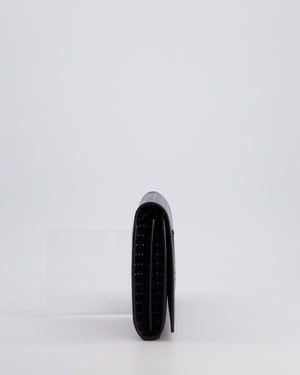 *LIMITED EDITION* Saint Laurent Black Kate Monogram Grain De Poudre Polka Dot Bag with Black Hardware
