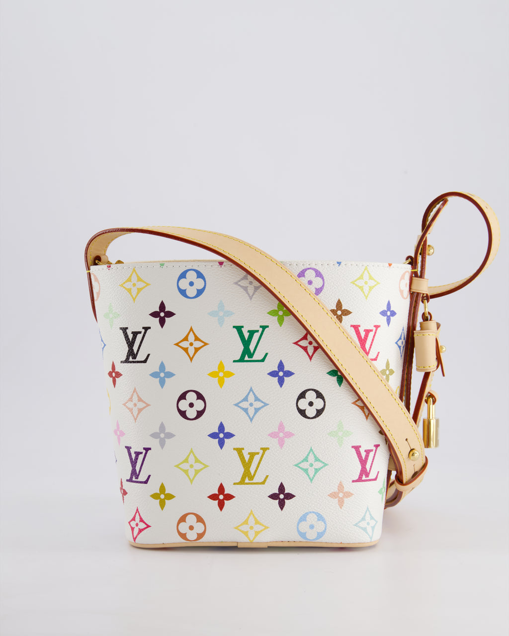 NEW* Louis Vuitton X Takashi Murakami All In BB Bag in White