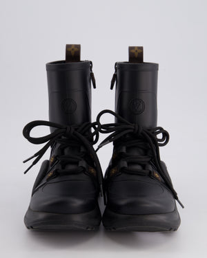 Louis Vuitton Black Archlight Rubber Boots Size EU 37