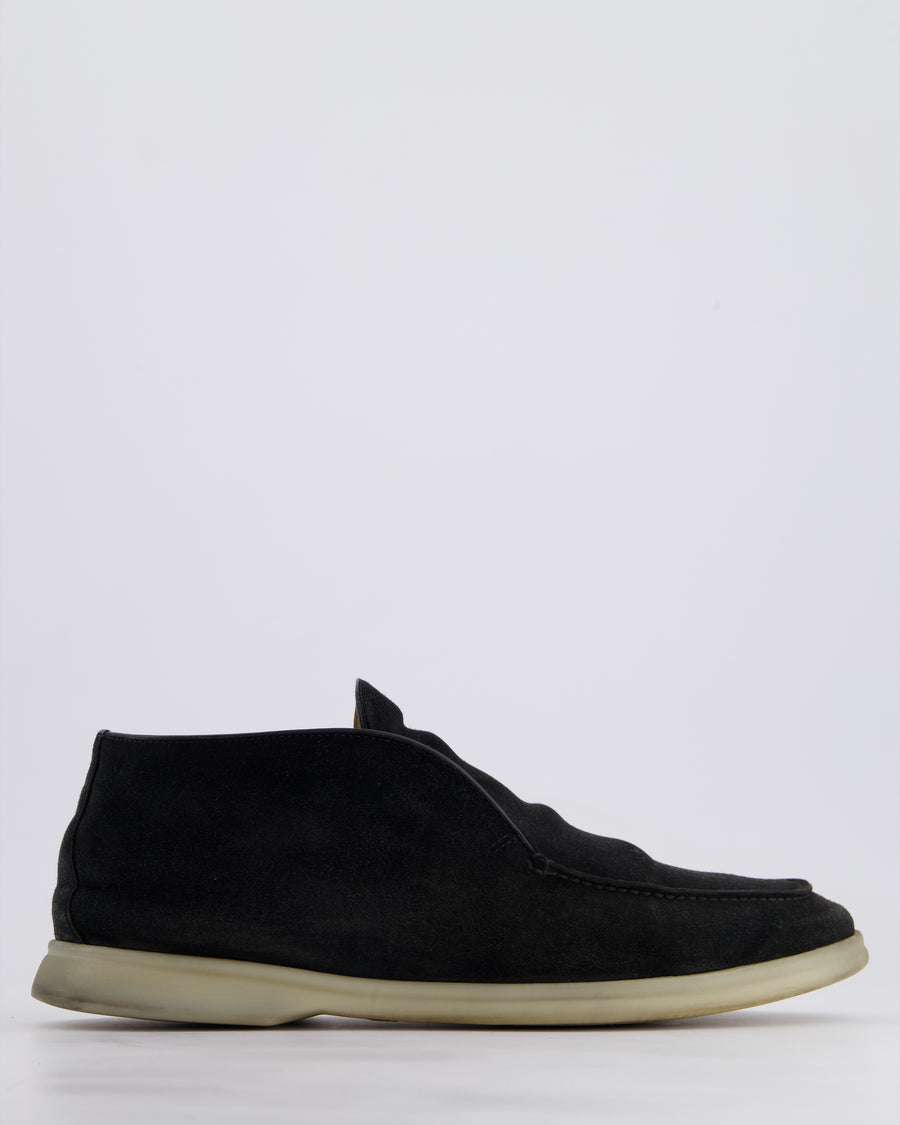*FIRE PRICE* Loro Piana Navy Suede Open Walk Shoes Size EU 40