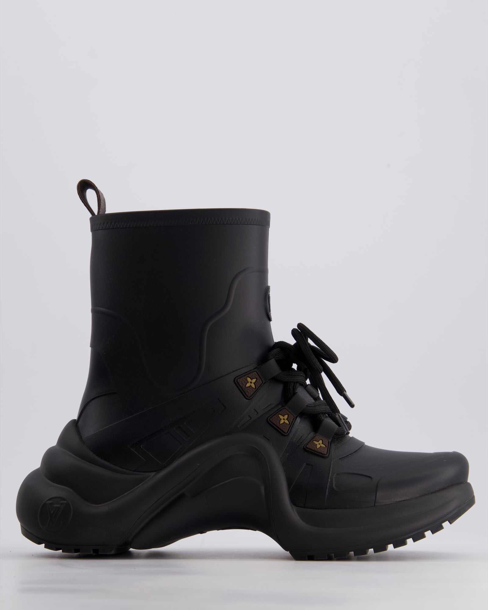Louis Vuitton Black Archlight Rubber Boots Size EU 37 – Sellier
