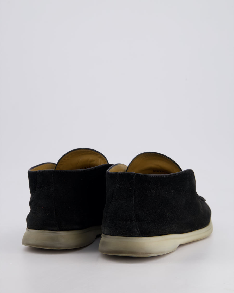 *FIRE PRICE* Loro Piana Navy Suede Open Walk Shoes Size EU 40