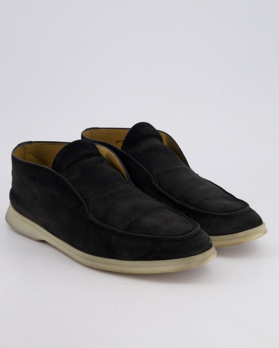 *FIRE PRICE* Loro Piana Navy Suede Open Walk Shoes Size EU 40