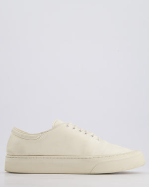 The Row White Marie H Lace-Up Leather Sneakers Size EU 39 RRP £800