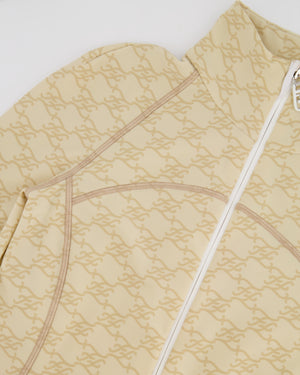 Fendi Beige Gilet with FF Monogram Prints Size FR 36 (UK 8)