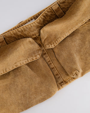 Miu Miu Brown Micro Skirt with Pockets and Logo Details Size IT 40 (UK 8) RRP £890