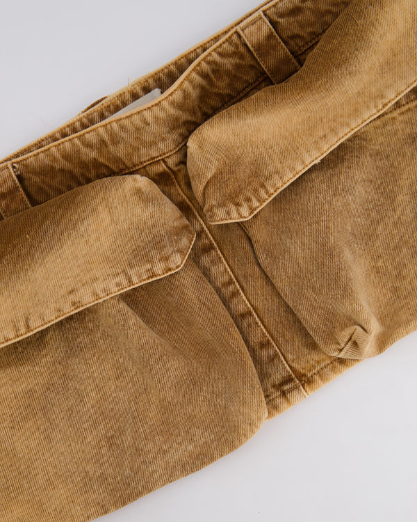 Miu Miu Brown Micro Skirt with Pockets and Logo Details Size IT 40 (UK 8) RRP £890