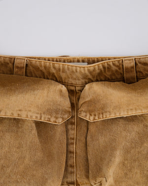 Miu Miu Brown Micro Skirt with Pockets and Logo Details Size IT 40 (UK 8) RRP £890
