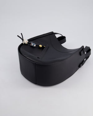 *HOT* Loewe Black Hammock Slice Leather Cross-Body Bag with Gold Hardware & Hamster/Octopus Charms RRP £2,350