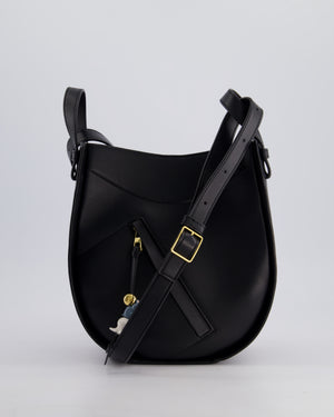 *HOT* Loewe Black Hammock Slice Leather Cross-Body Bag with Gold Hardware & Hamster/Octopus Charms RRP £2,350