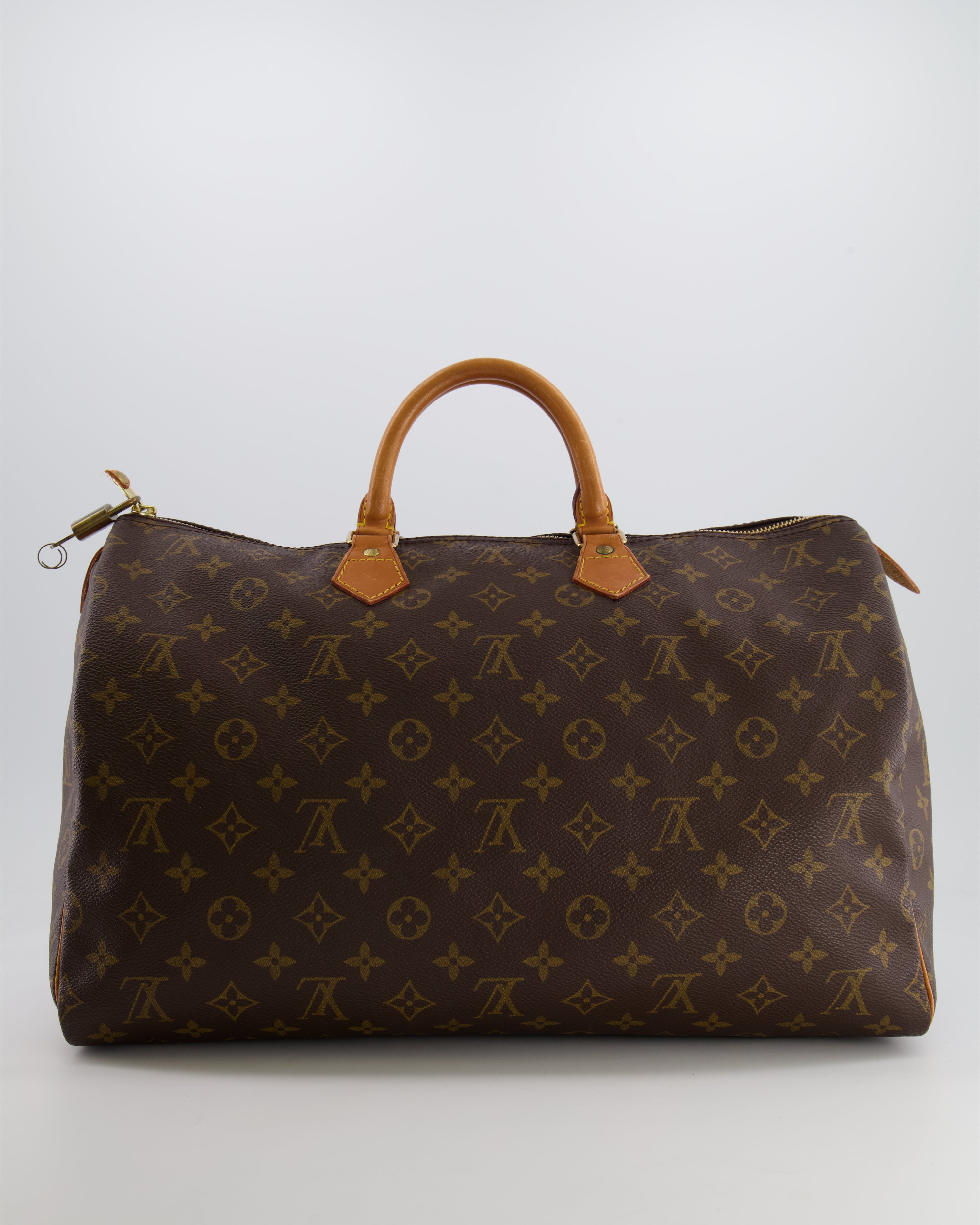 Louis Vuitton Vintage Brown Monogram Canvas Speedy 40 Bag