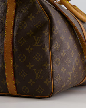 Louis Vuitton Vintage Brown Monogram Canvas Keepall 50 Travel Bag with Gold Hardware and Removable Strap RRP £2,000