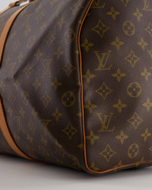 Louis Vuitton Vintage Brown Monogram Canvas Keepall 50 Travel Bag with Gold Hardware RRP £2,000