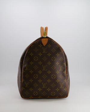 Louis Vuitton Vintage Brown Monogram Canvas Keepall 50 Travel Bag with Gold Hardware RRP £2,000