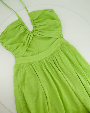 Marysia Green Sleeveless Midi Dress with Cutout Cotton Size (UK 8) RRP £375