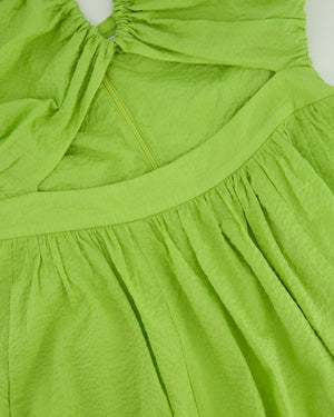 Marysia Green Sleeveless Midi Dress with Cutout Cotton Size (UK 8) RRP £375