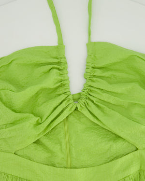 Marysia Green Sleeveless Midi Dress with Cutout Cotton Size (UK 8) RRP £375