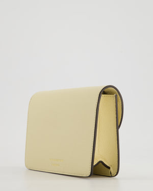 Victoria Beckham Cream Nano Leather B Buckle Cross-Body Bag with Gold Hardware
