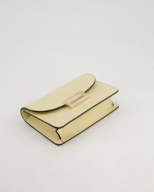 Victoria Beckham Cream Nano Leather B Buckle Cross-Body Bag with Gold Hardware