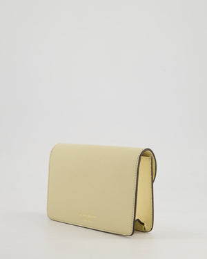 Victoria Beckham Cream Nano Leather B Buckle Cross-Body Bag with Gold Hardware