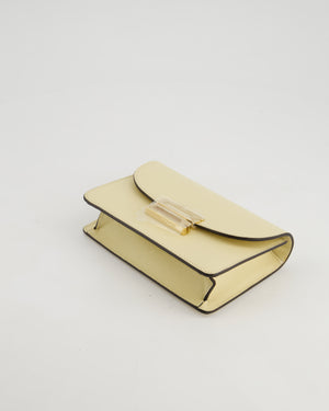 Victoria Beckham Cream Nano Leather B Buckle Cross-Body Bag with Gold Hardware