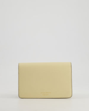 Victoria Beckham Cream Nano Leather B Buckle Cross-Body Bag with Gold Hardware