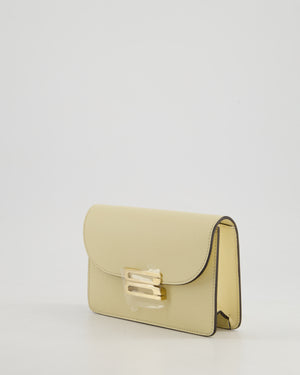 Victoria Beckham Cream Nano Leather B Buckle Cross-Body Bag with Gold Hardware