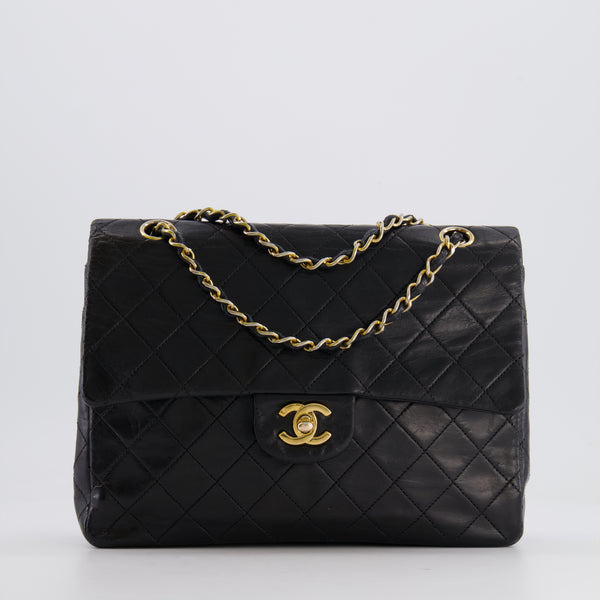 FIRE PRICE* Chanel Black Vintage Medium Double Flap Bag in FIRE PRICE* Chanel Black Vintage Medium Double Flap Bag in