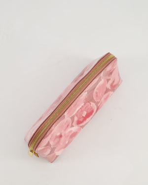 Louis Vuitton PM Cosmetic Pouch in Rose Vernis Monogram Canvas With Gold Hardware