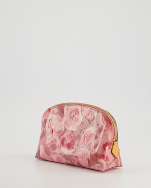 Louis Vuitton PM Cosmetic Pouch in Rose Vernis Monogram Canvas With Gold Hardware