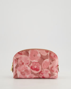 Louis Vuitton PM Cosmetic Pouch in Rose Vernis Monogram Canvas With Gold Hardware