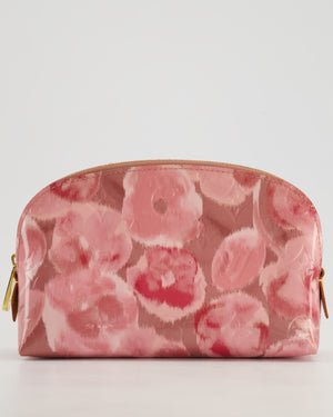 Louis Vuitton PM Cosmetic Pouch in Rose Vernis Monogram Canvas With Gold Hardware
