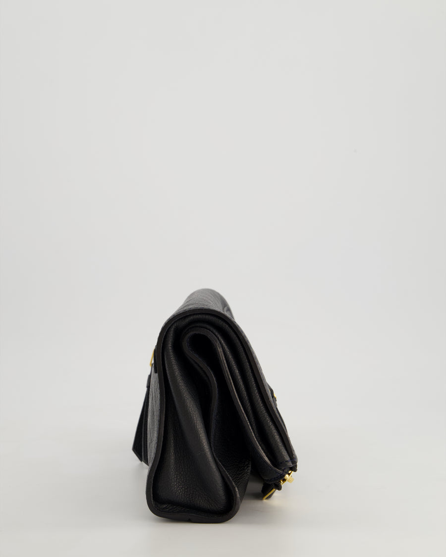 Louis Vuitton Navy Petillante Clutch Bag with Empreinte Leather and Gold Hardware