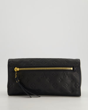 Louis Vuitton Navy Petillante Clutch Bag with Empreinte Leather and Gold Hardware