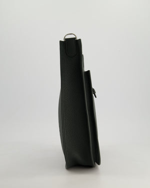 *HOT* Hermès Evelyne III 29cm Bag in Vert Mangrove Clemence Leather with Palladium Hardware