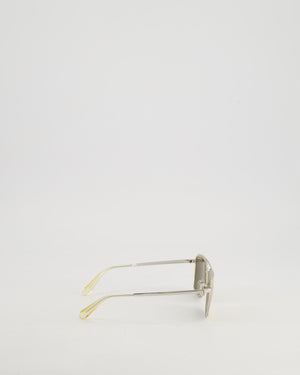 Chanel Gold Mirror Lens Square Framed Sunglasses