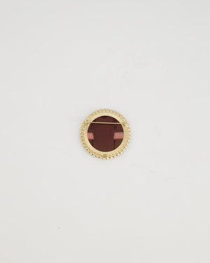 Chanel 'LA PAUSA' 2019 Orange Brooch with Crystal Detail