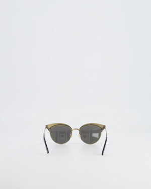 Gucci Brushed Gold Baroque Sunglasses with Tiger Head Details