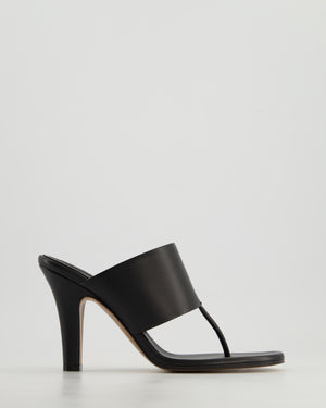The Row Dark Brown Signum Leather Mule Heels Size EU 39 RRP £1260
