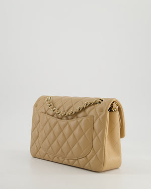 *HOT & RARE* Chanel Caramel Small Classic Double Flap Bag in Caviar Leather with Champagne Gold Hardware